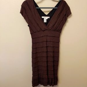 Studio M, Size S, Brown tiered dress